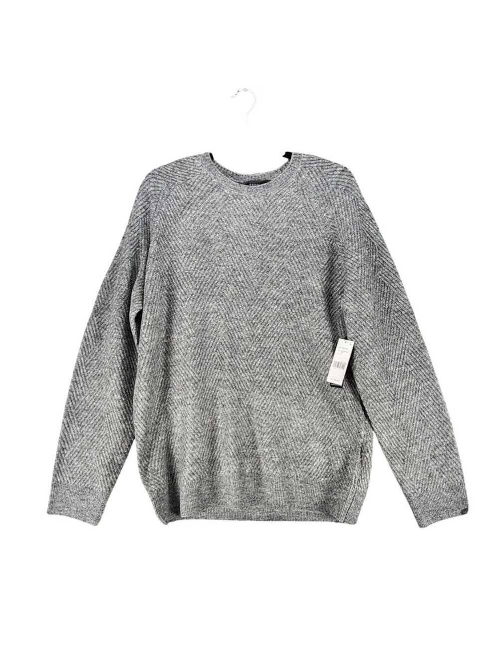 Liverpool Sweater Mens Medium Gray Acrylic Blend Long Sleeve Pullover *NWT*
